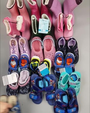 Фотография  602 - Обувь ALDI дети лето#10 кг, ЛОТ №4456 оптом в Москве и Московской области