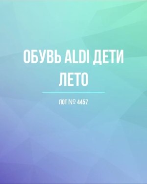 Купить Обувь ALDI дети лето#10 кг, ЛОТ №4457 оптом в Москве и Московской области