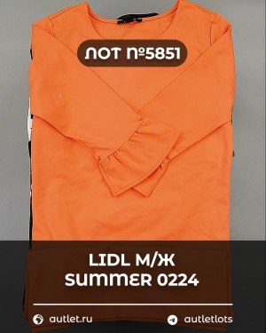Купить LIDL Summer м/ж 022024#14 кг, ЛОТ №5851 оптом в Москве и Московской области