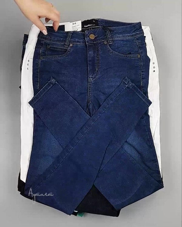 Фотография  455 - Джинсы DK Company 022024#10 кг, ЛОТ №5946 оптом в Москве и Московской области