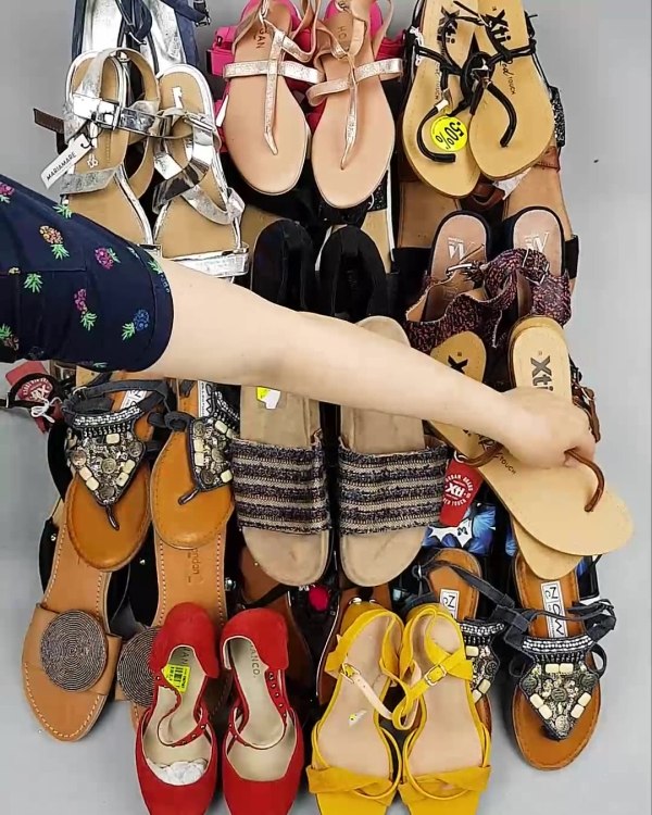 Фотография  556 - Обувь босоножки#11,2 кг, ЛОТ №6362 оптом в Москве и Московской области