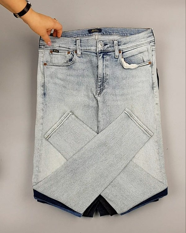 Фотография  558 - Cream Джинсы женские#25 кг оптом в Москве и Московской области