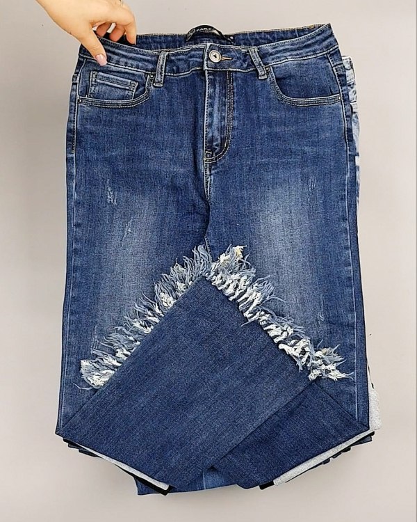 Фотография  873 - Cream Джинсы женские#25 кг оптом в Москве и Московской области