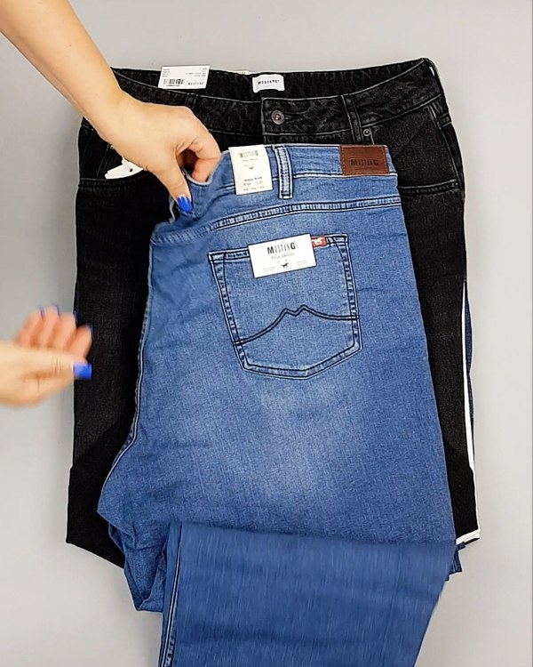 Фотография  586 - Джинсы MUSTANG м/ж#5 кг, ЛОТ №6960 оптом в Москве и Московской области