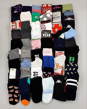 Купить Носки дети СТОК зима#5 кг, ЛОТ №6988 оптом в Москве и Московской области