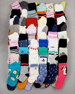 Фотография  107 - Носки дети СТОК лето#5 кг, ЛОТ №6992 оптом в Москве и Московской области