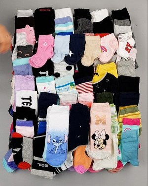 Фотография  880 - Носки дети СТОК лето#5 кг, ЛОТ №6993 оптом в Москве и Московской области