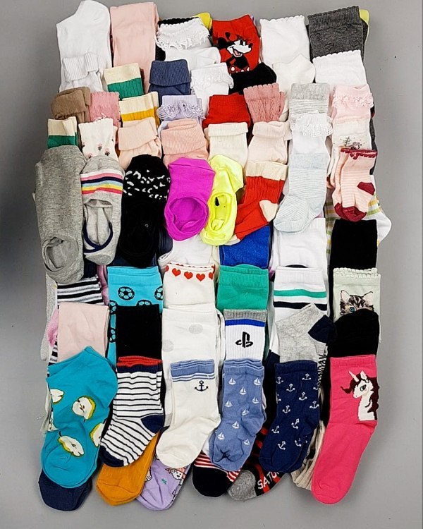 Фотография  611 - Носки дети СТОК лето#5 кг, ЛОТ №6992 оптом в Москве и Московской области