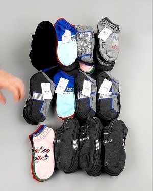 Фотография  554 - Носки дети лето CAN 084#5 кг, ЛОТ №8001 оптом в Москве и Московской области