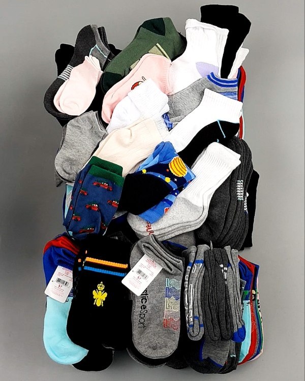 Фотография  669 - Носки дети лето CAN 084#5 кг, ЛОТ №8000 оптом в Москве и Московской области