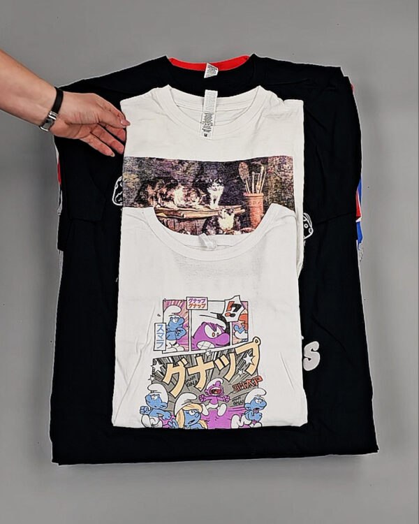 Фотография  825 - Футболки м/ж (Printed T-Shirts New)#5 кг, ЛОТ №8511 оптом в Москве и Московской области