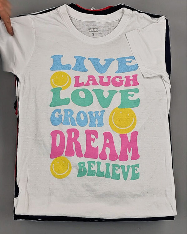 Фотография  253 - Футболки м/ж (Printed T-Shirts New)#5 кг, ЛОТ №8913 оптом в Москве и Московской области