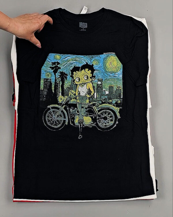 Фотография  967 - Футболки м/ж (Printed T-Shirts New)#5 кг, ЛОТ №8913 оптом в Москве и Московской области