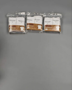 Фотография  977 - Футболка белая муж Корея 085#5 кг оптом в Москве и Московской области