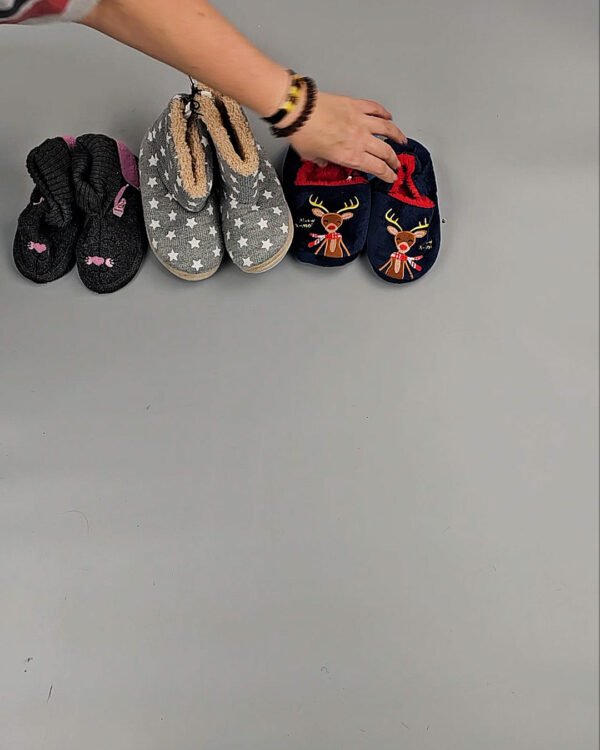 Фотография  758 - Обувь домашняя дети СТОК 065#3,2 кг, ЛОТ СТ-9727 оптом в Москве и Московской области